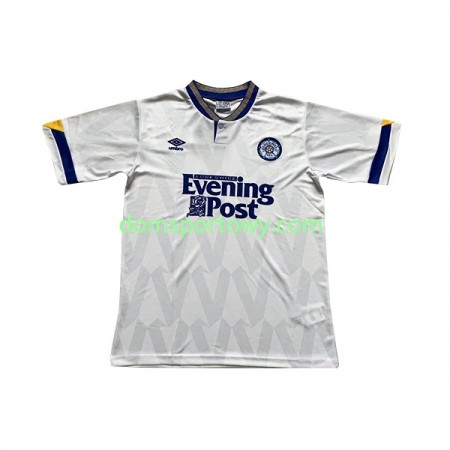 Koszulka Leeds United Retro Domowe Koszulki Piłkarskie 1991-1992 Krótki Rękaw